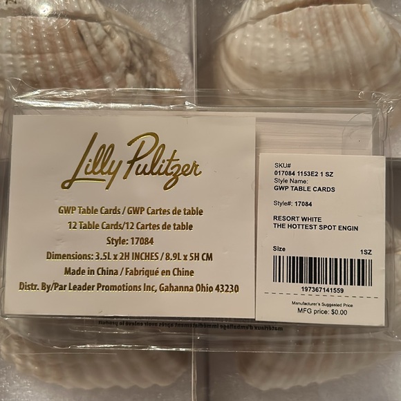 Lily Pulitzer Hard Shell Place Card Holders + Table Cards - Picture 6 of 6